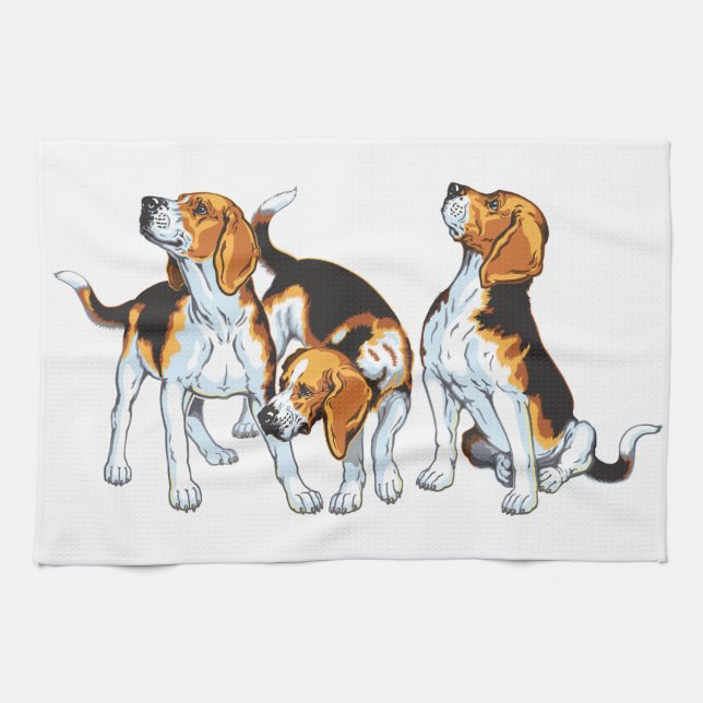 toalla de cocina beagle hound (Horizontal)