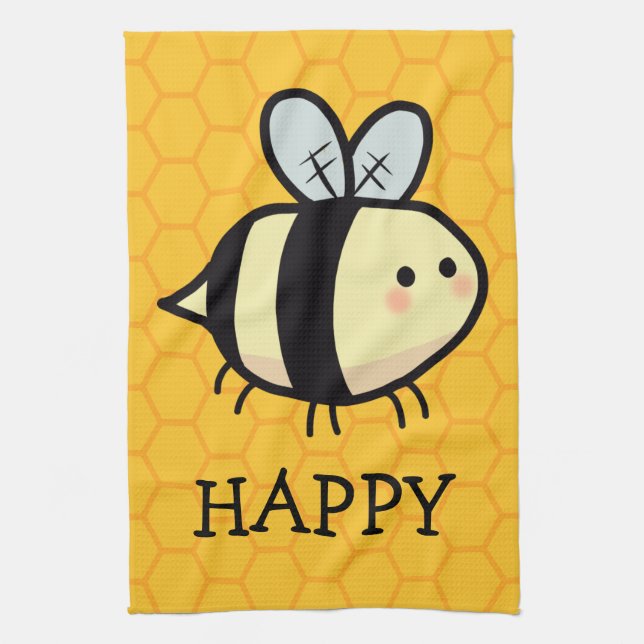 Toalla de cocina Bee Happy (Vertical)