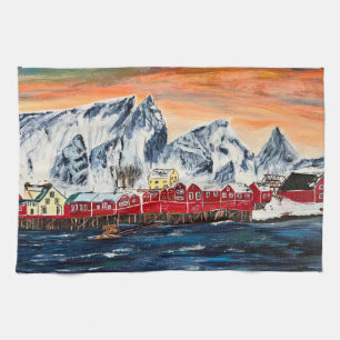 Toalla de cocina Bella Artes de Lofoten Fishing Vi