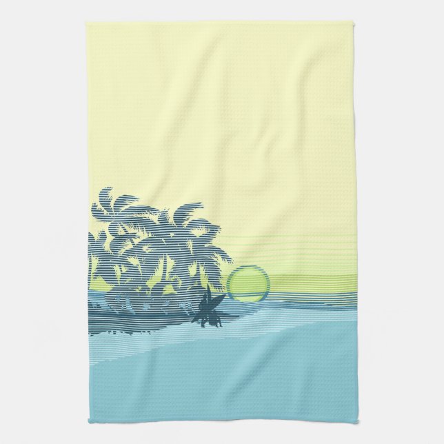 Toalla de cocina Big Sunset Hawaiian (Vertical)
