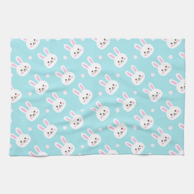 Toalla de cocina blanca linda de Pascua el | del (Horizontal)