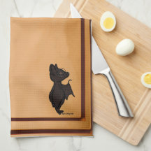 toalla de cocina Blinky the Bat figdewdrops