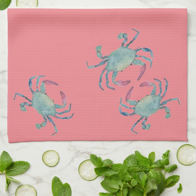 Toalla de cocina Blue Crab (Doblado)