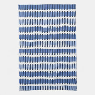 Toalla de cocina "Blue Paint Strokes"