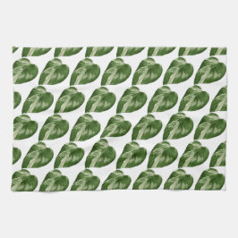 Toalla de cocina botánica Monstera Albo