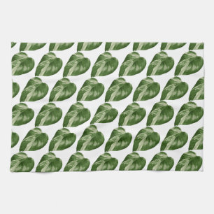 Toalla de cocina botánica Monstera Albo