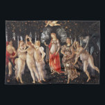 Toalla de cocina Botticelli Primavera<br><div class="desc">Toalla de cocina Botticelli Primavera. Pintura de aceite en el panel de 1482. Sandro Botticelli fue uno de los grandes artistas del Renacimiento temprano, famoso por sus exuberantes figuras y el vibrante uso del color. Primavera es una de sus pinturas más famosas y queridas, en la que se ve la...</div>