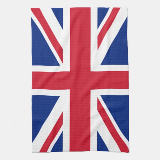 Toalla de cocina británica del té de Union Jack (Vertical)
