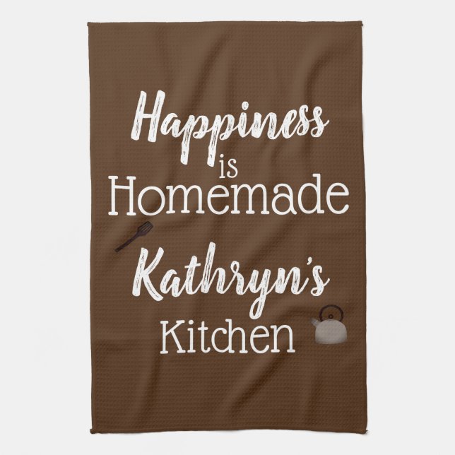 Toalla de cocina "casera" personalizada (Vertical)