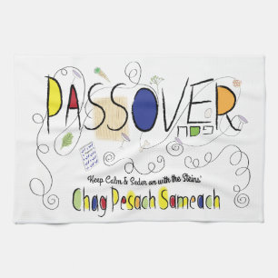 Toalla de cocina "Chag Pesach Sameach"
