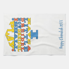 Toalla de cocina "Chanukah/Dreidel Play"