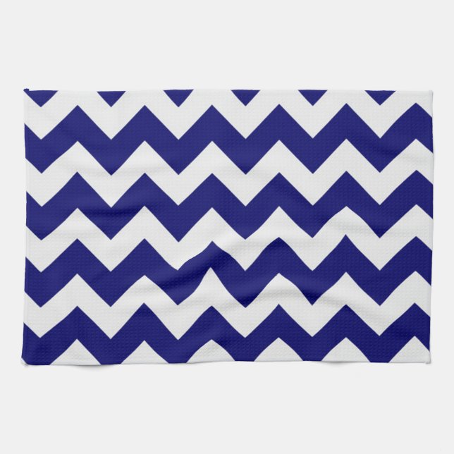 Toalla de cocina/Chevron azul (Horizontal)