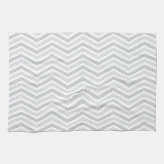 Toalla de cocina/Chevron gris (Horizontal)