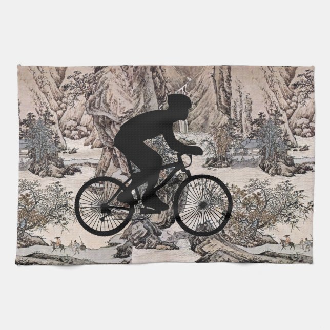 Toalla de cocina ciclista (Horizontal)