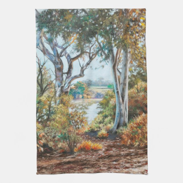 Toalla de cocina - 'Cielo y canto de la naturaleza (Vertical)