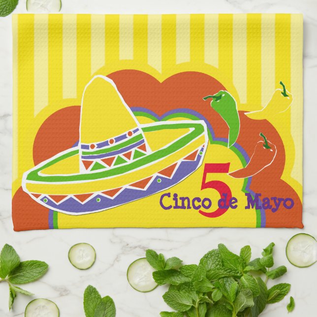Toalla de cocina Cinco de Mayo (Doblado)