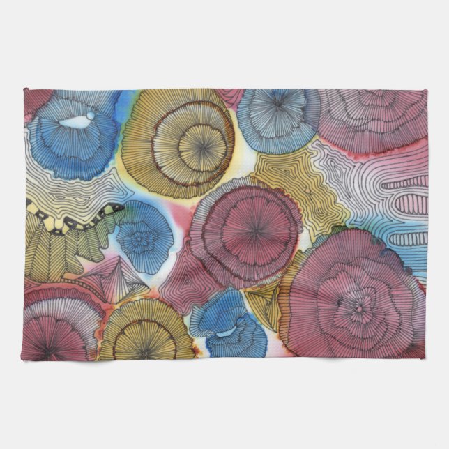 Toalla de cocina circular (Horizontal)