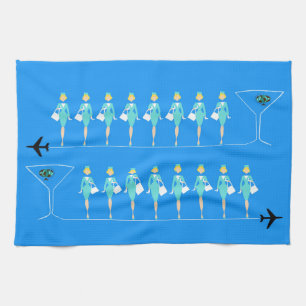 Toalla de cocina clásica del operador de vuelo