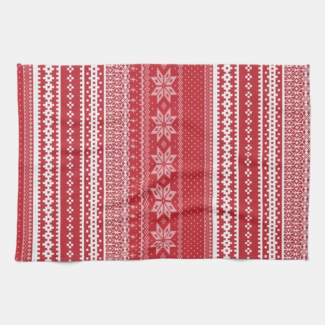 Toalla de cocina clásica Fair Isle (Horizontal)