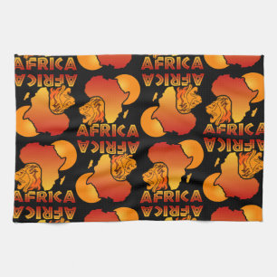 Toalla de cocina colorida de ÁFRICA