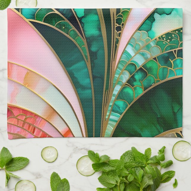 Toalla de cocina colorida de estilo Art Déco (Subido por el creador)