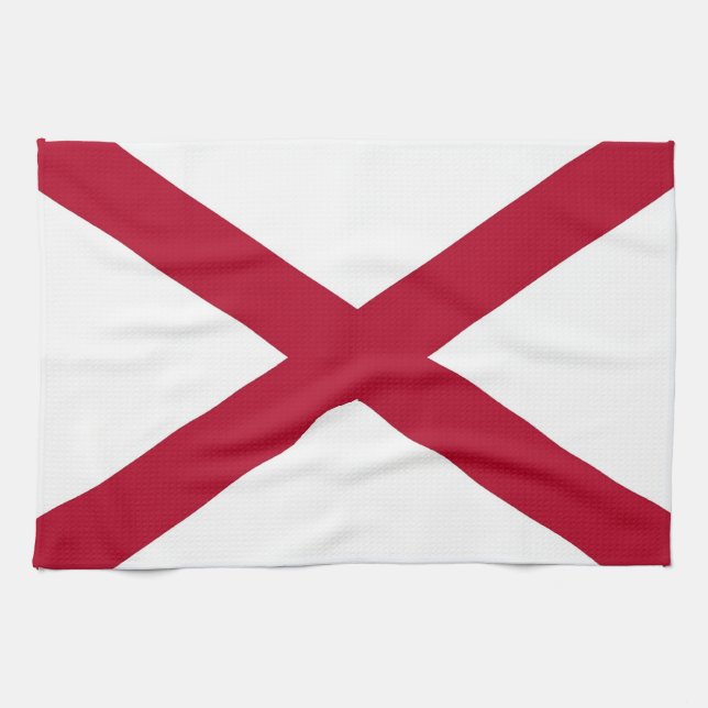 Toalla de cocina con bandera de Alabama, EE.UU. (Horizontal)