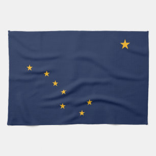 Toalla de cocina con bandera de Alaska, EE.UU.