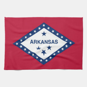 Toalla de cocina con bandera de Arkansas, EE.UU.