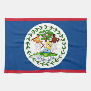 Toalla de cocina con bandera de Belice