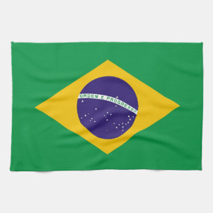 Toalla de cocina con bandera de Brasil