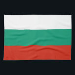 Toalla de cocina con bandera de Bulgaria<br><div class="desc">Mejora tu decoración de cocina con nuestra exquisita toalla de cocina con la bandera de Bulgaria! Esta toalla de cocina, elaborada con meticulosa atención a los detalles, celebra la herencia búlgara y el orgullo nacional. La bandera de Bulgaria muestra tres franjas horizontales de blanco, verde y rojo, que simbolizan la...</div>