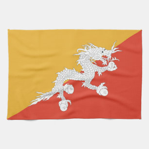 Toalla de cocina con bandera de Bután