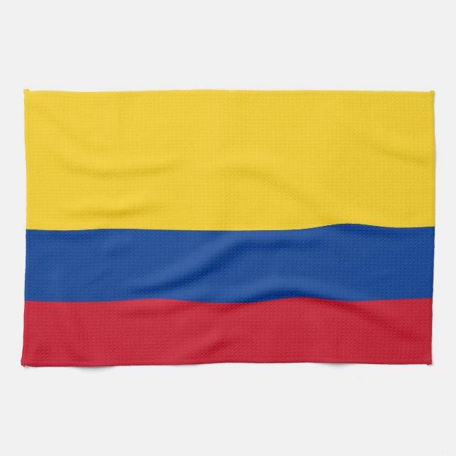 Toalla de cocina con bandera de Colombia (Horizontal)