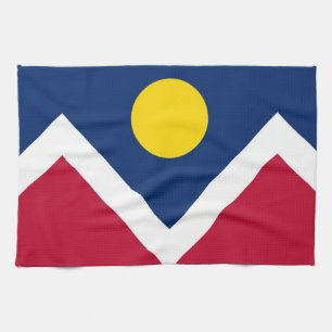 Toalla de cocina con bandera de Denver, Colorado