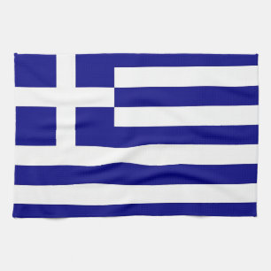 Toalla de cocina con bandera de Grecia