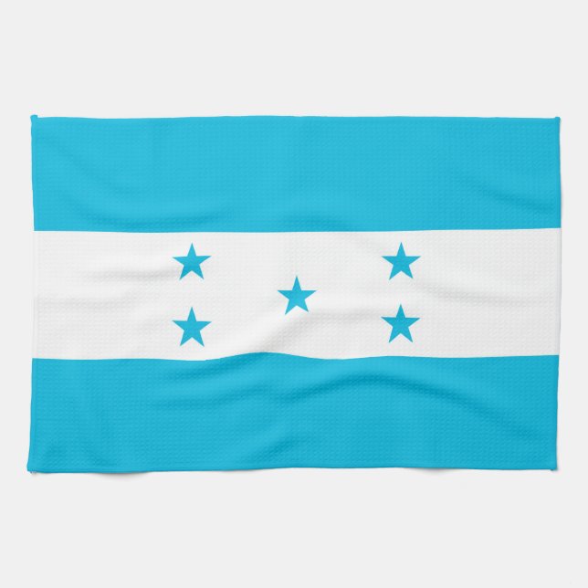 Toalla de cocina con bandera de Honduras (Horizontal)