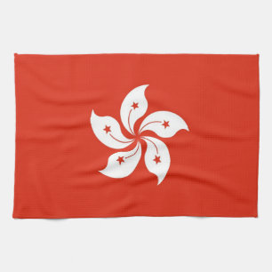 Toalla de cocina con bandera de Hong Kong, China