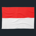 Toalla de cocina con bandera de Indonesia<br><div class="desc">Añada un toque de orgullo nacional a su cocina con esta toalla de cocina muy bien diseñada con la bandera de Indonesia. Con sus icónicas franjas horizontales rojas y blancas, que simbolizan el coraje y la pureza, esta toalla de cocina aporta función y significado a su rutina diaria. Ya sea...</div>