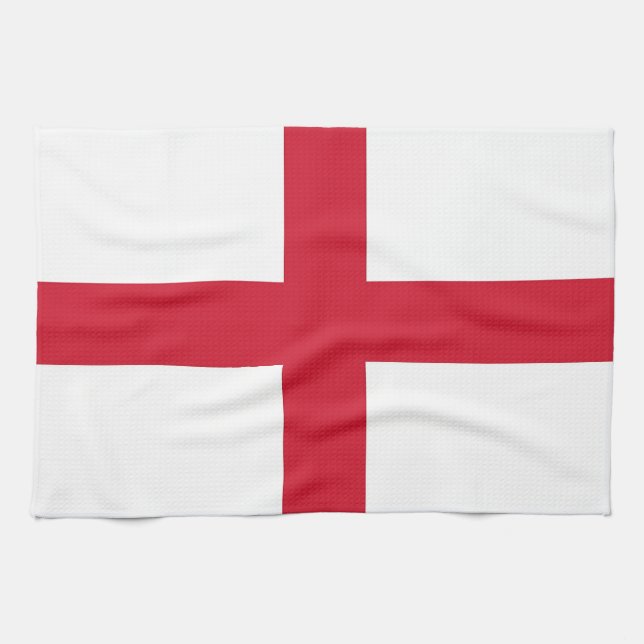 Toalla de cocina con bandera de Inglaterra (Horizontal)