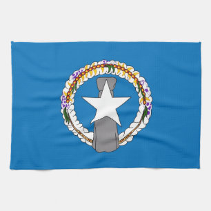 Toalla de cocina con bandera de la isla Mariana de