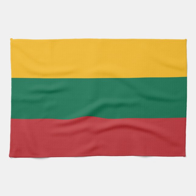 Toalla de cocina con bandera de Lituania (Horizontal)