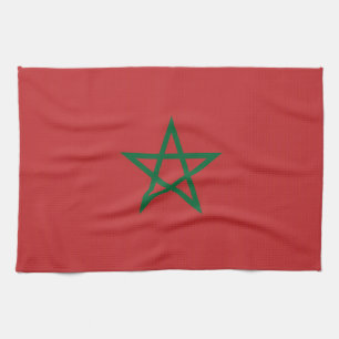 Toalla de cocina con bandera de Marruecos