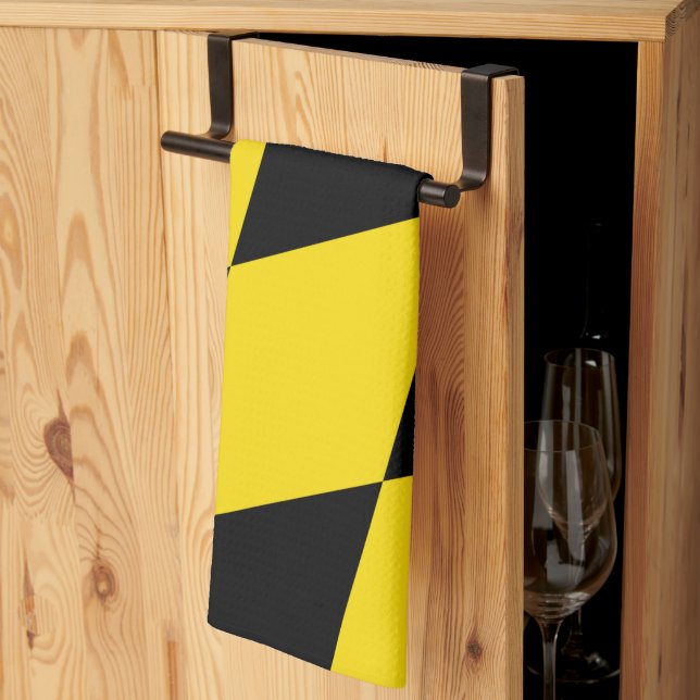 Toalla de cocina con bandera de Múnich (Pliegue de tercios)