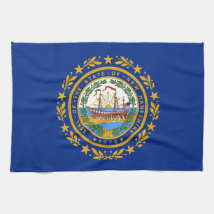 Toalla de cocina con bandera de New Hampshire, EE.