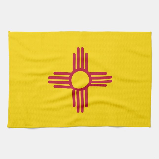 Toalla de cocina con bandera de Nuevo México, EE.U (Horizontal)