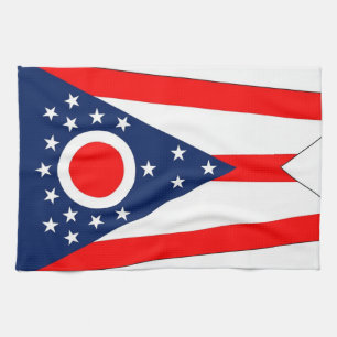 Toalla de cocina con bandera de Ohio, EE.UU.