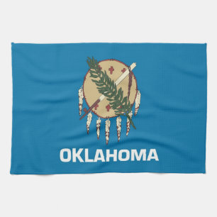 Toalla de cocina con bandera de Oklahoma, EE.UU.