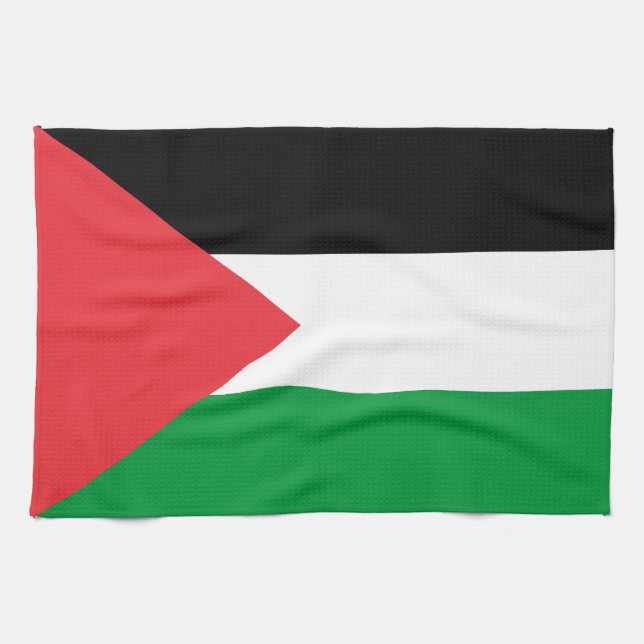 Toalla de cocina con bandera de Palestina (Horizontal)