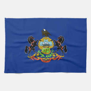 Toalla de cocina con bandera de Pensilvania, EE.UU