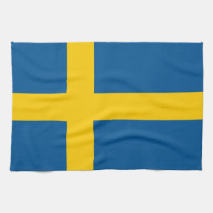 Toalla de cocina con bandera de Suecia